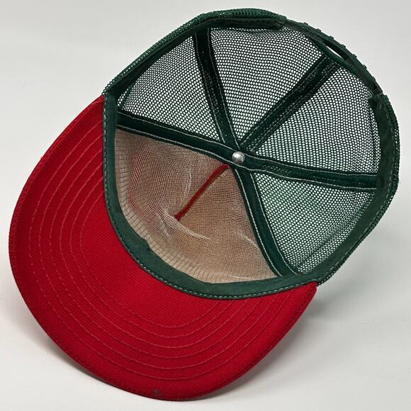 Vintage 90s Hasties Capitol Sand Gravel Co Trucker Hat Cap Sacramento Red USA - Picture 4 of 10